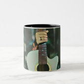 Cool guitarist gifts ツートーンマグカップ (中央)