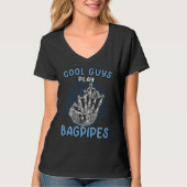 Cool Guys Play Bagpipes Scottish Bagpipe  2 Tシャツ (正面)