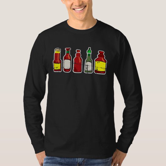 Cool Habanero Hot Sauce For Spicy Mexican Food Tシャツ (正面)