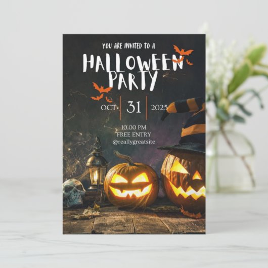 Cool Halloween Party  招待状 (スタンド正面)