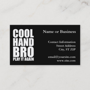 COOL HAND BRO PLAY IT AGAIN 名刺