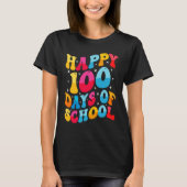 Cool Happy 100 Days of School for Teacher and Stud Tシャツ (正面)