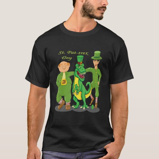 Cool Happy St Pat Trex Day St Patricks Day Cute Di Tシャツ (正面)