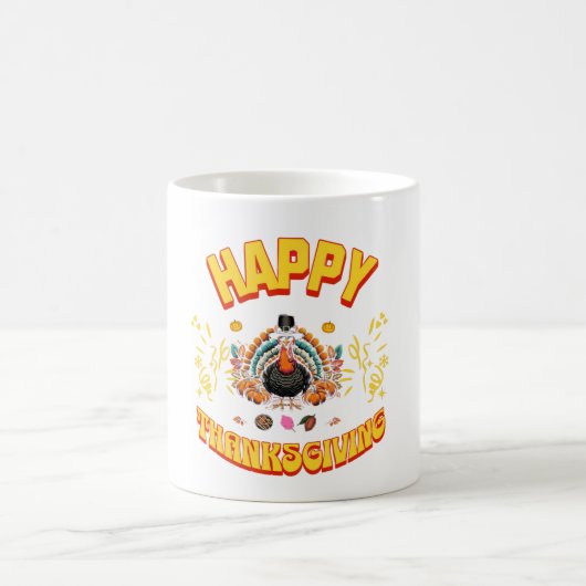 cool Happy thanksgiving Mug Gift 2024 コーヒーマグカップ (中央)