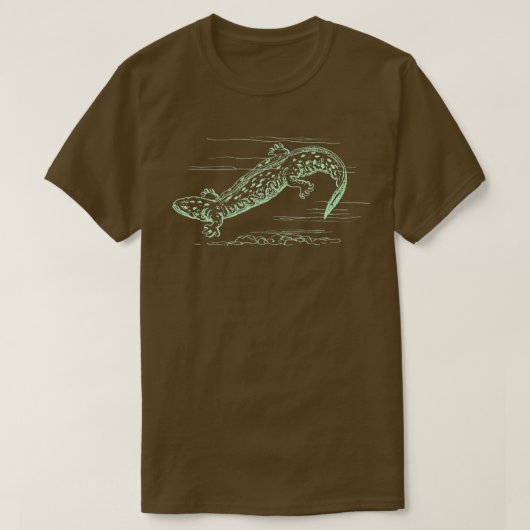 Cool Hellbender Salamander Graphic Tシャツ (デザイン正面)