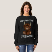 Cool Highland Cow For Men Women Scottish Cattle Co スウェットシャツ (正面フル)