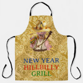 Cool HillBilly Grill New Year Denmark Apron! Apron エプロン (正面)