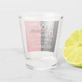 Cool His & Hers Combo Bachelor/ette Personalized ショットグラス (裏面)