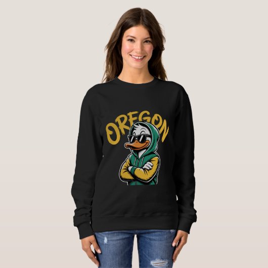 Cool Hoodie & Sunglasses Mascot スウェットシャツ (正面フル)