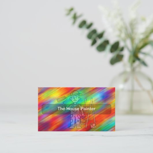Cool House Painter Business Cards 名刺 (スタンド正面)