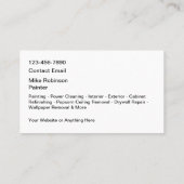 Cool House Painter Business Cards 名刺 (裏面)