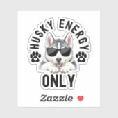 Cool Husky Dog Energy シール (シート)