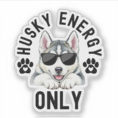 Cool Husky Dog Energy シール (正面)