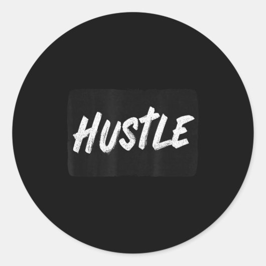 Cool Hustle Emblem For Adults And Kids  ラウンドシール (正面)