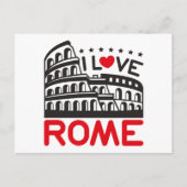 Cool I Love Rome Italy Colosseum Travel ポストカード (正面)