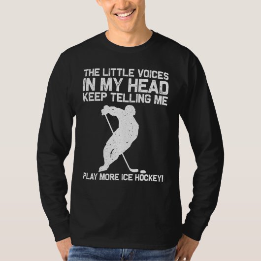 Cool Ice Hockey For Men Women Goalie Hockey  Playe Tシャツ (正面)