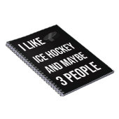 Cool Ice Hockey Gifts Keepsake Sports Team Sporty ノートブック (右側)