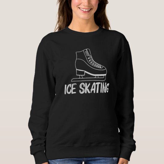 Cool Ice Skating For Men Women Figure Speed Tour S スウェットシャツ (正面)