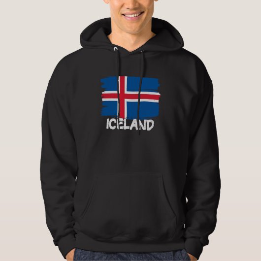 Cool Iceland Flag パーカ (正面)