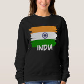 Cool India Flag スウェットシャツ (正面)