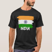 Cool India Flag Tシャツ (正面)
