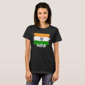 Cool India Flag Tシャツ (正面フル)