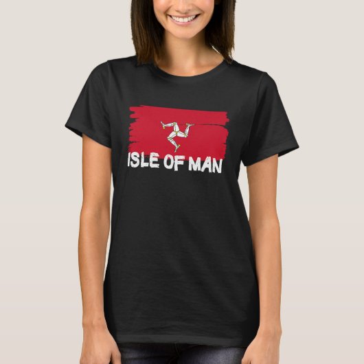 Cool Isle of Man Flag Tシャツ (正面)