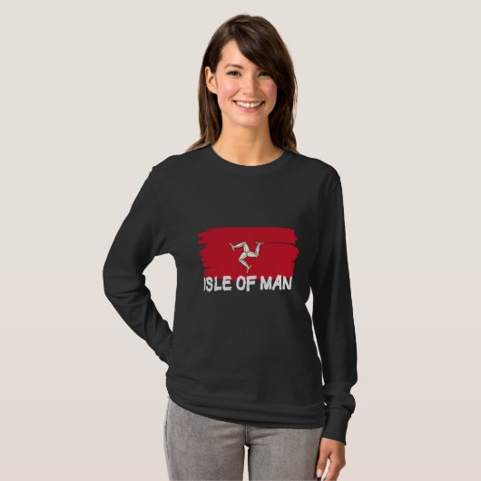 Cool Isle of Man Flag Tシャツ (正面フル)