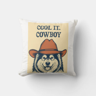 "Cool it, Cowboy"ウォールタペストリー クッション