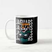 Cool Jaguar Gift For Men Women Boys Girls Kids  コーヒーマグカップ (左)