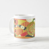 COOL JAPAN SAMURAI KAMON KANJI TENKAFUBU! Oda コーヒーマグカップ (正面左)