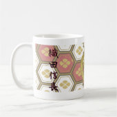 COOL JAPAN SAMURAI KAMON KANJI TENKAFUBU! Oda コーヒーマグカップ (左)