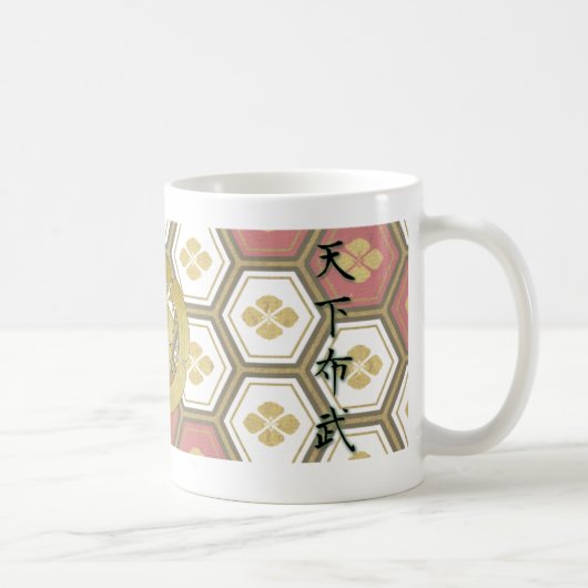 COOL JAPAN SAMURAI KAMON KANJI TENKAFUBU! Oda コーヒーマグカップ (右)