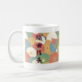 COOL JAPAN SAMURAI KAMON KANJI TENKAFUBU! Oda コーヒーマグカップ (左)