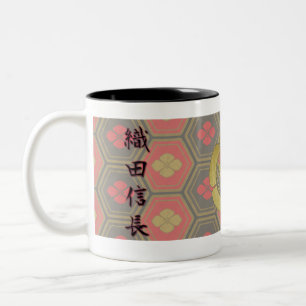 COOL JAPAN SAMURAI KAMON KANJI TENKAFUBU! Oda ツートーンマグカップ