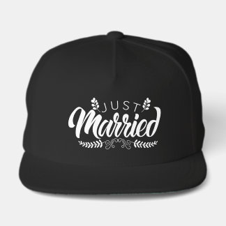 Cool just Married Wedding  キャップ