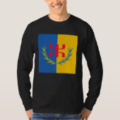 Cool Kabyle Amazigh Berber Algeria Kabylie Flag Tシャツ (正面)