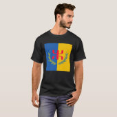 Cool Kabyle Amazigh Berber Algeria Kabylie Flag Tシャツ (正面フル)