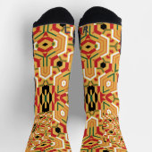 Cool Kente Remix All-Over-Print Socks ソックス (上部)