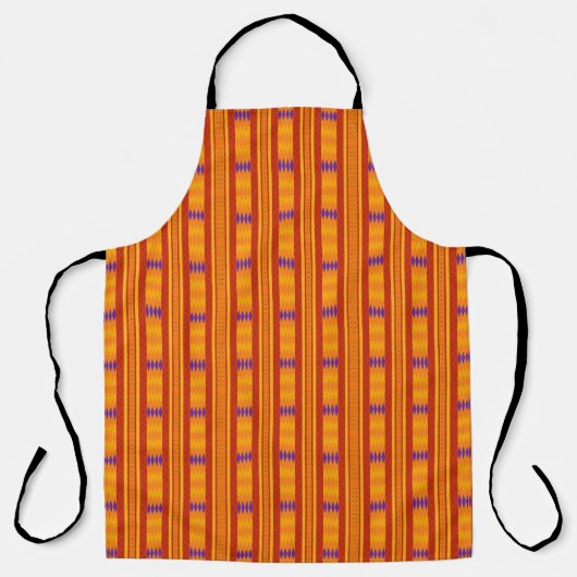 Cool Kente Style African Print Apron エプロン (正面)