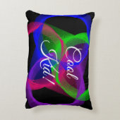 Cool Kid Geometric Accent Pillow アクセントクッション (裏面(縦))
