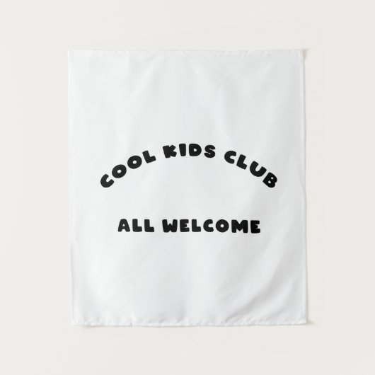 Cool Kids All Welcome タペストリー (正面)