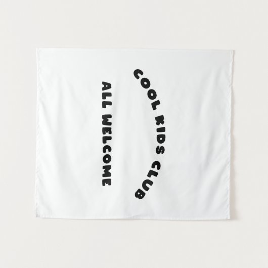 Cool Kids All Welcome タペストリー (正面(横))