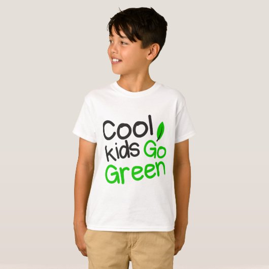 cool kids go green tシャツ (正面フル)