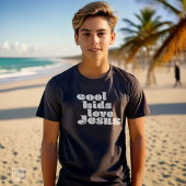 Cool Kids Love Jesus Retro Christian Tシャツ