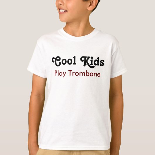Cool Kids Play Trombone Tシャツ (正面)
