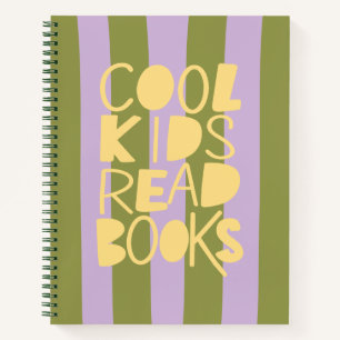 Cool Kids Read Books パープルオリーブ タイポ ノート