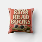 Cool Kids Read Books Reading Motivation  クッション (裏面)