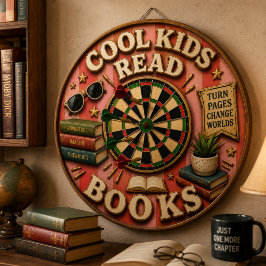 Cool Kids Read Books Reading Motivation ダーツボード