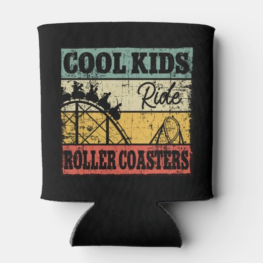Cool Kids Ride Roller Coasters Funny Coaster Train 缶クーラー (裏面)